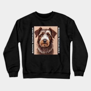 Brown Schnauzer Crewneck Sweatshirt